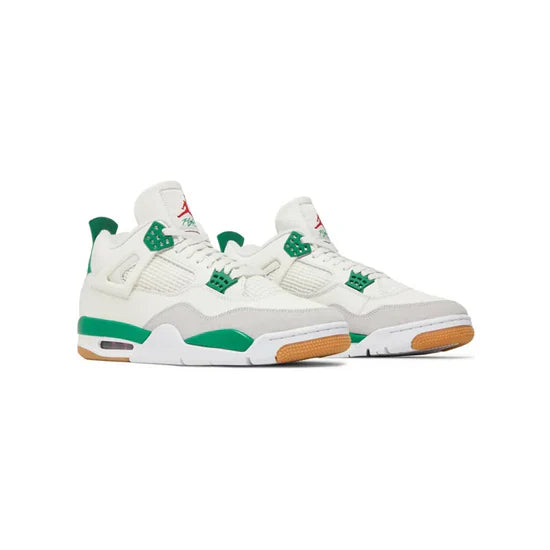 Air Jordan 4 Retro – White & Green (9-Month Warranty)