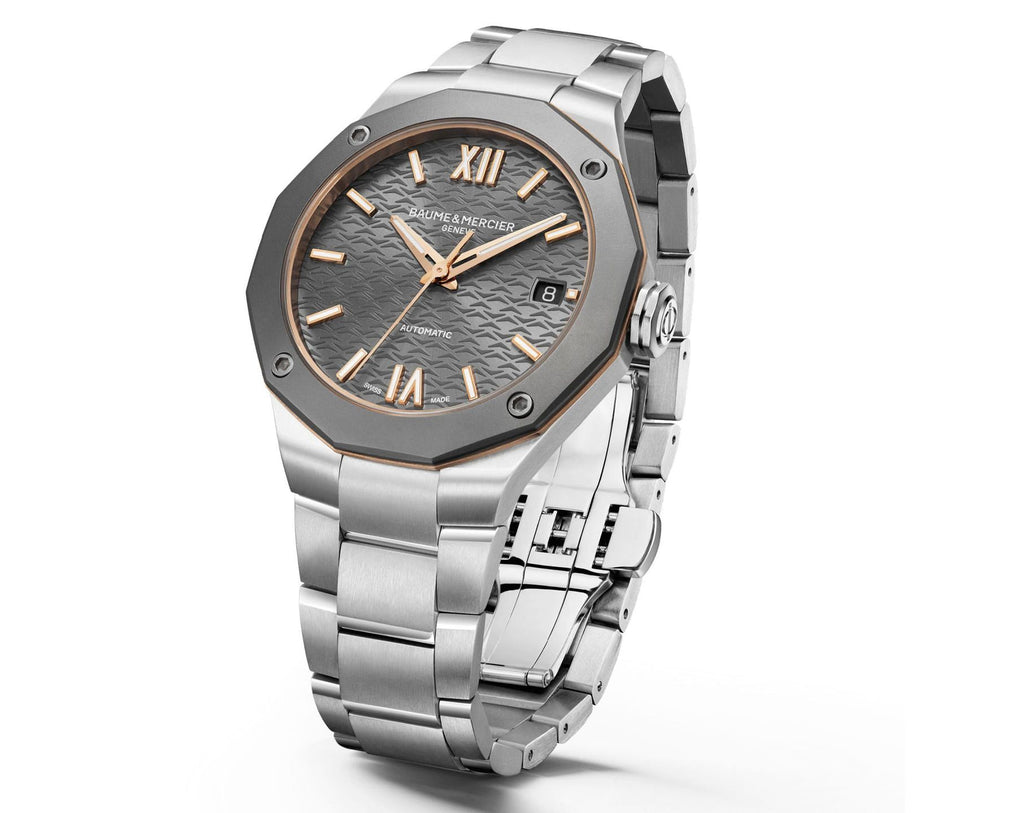 Baume & Mercier Riviera Automatic Men’s Watch – Stainless Steel & Titanium (6-Month Warranty)