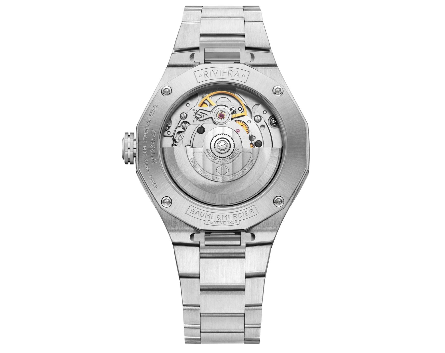 Baume & Mercier Riviera Automatic Men’s Watch – Stainless Steel & Titanium (6-Month Warranty)