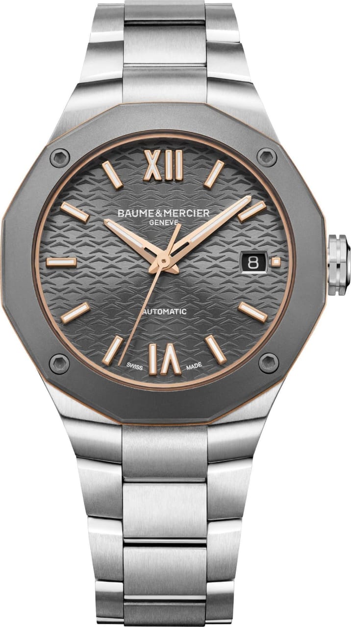Baume & Mercier Riviera Automatic Men’s Watch – Stainless Steel & Titanium (6-Month Warranty)