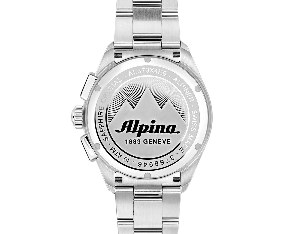 Alpina 1883 Genève Men’s Stainless Steel Chronograph Watch (3-Month Warranty)