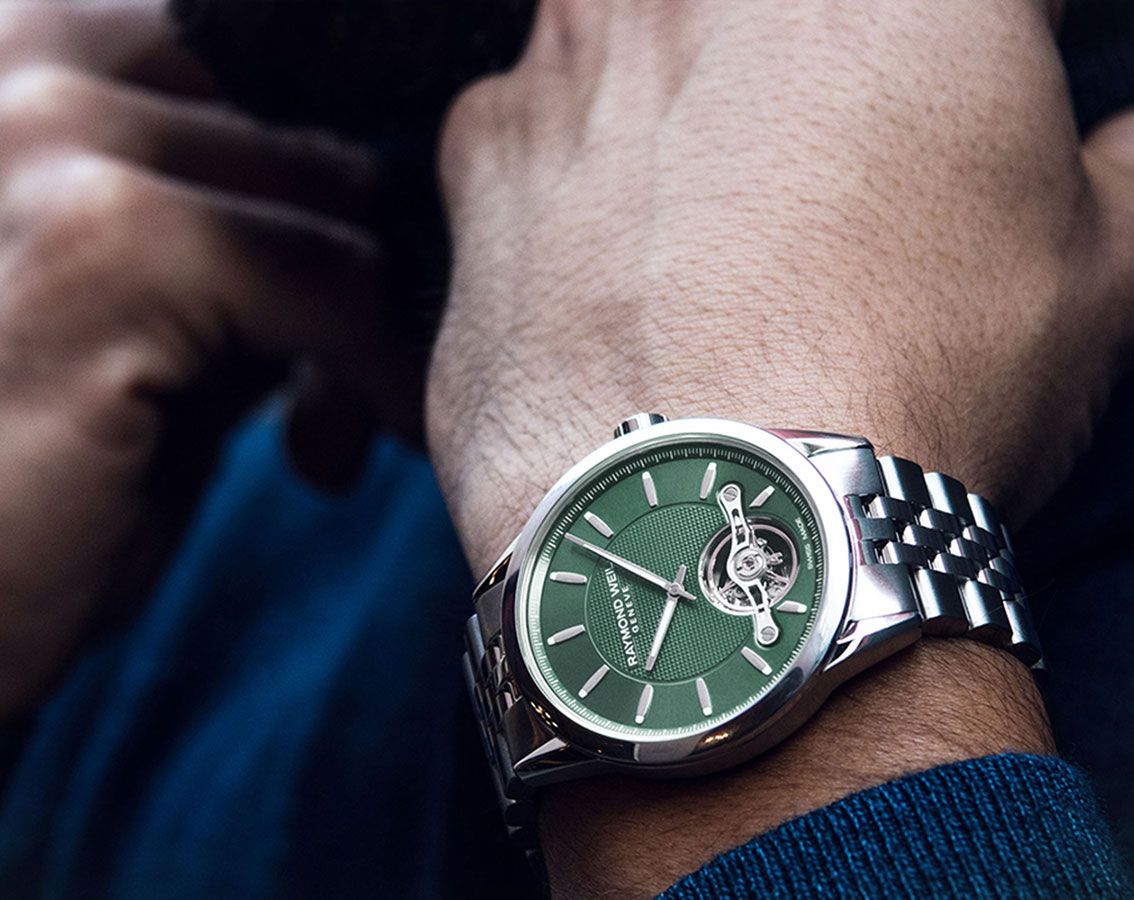 Raymond Weil Freelancer Automatic Green Dial Men’s Watch (9-Month Warranty)