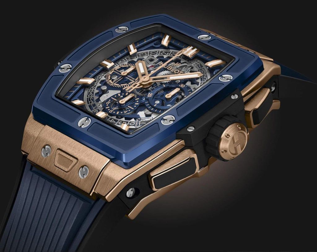 Hublot Spirit of Big Bang – Skeleton Chronograph (Blue & Rose Gold) (6-Month Warranty)
