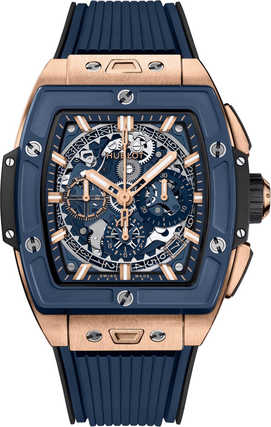 Hublot Spirit of Big Bang – Skeleton Chronograph (Blue & Rose Gold) (6-Month Warranty)