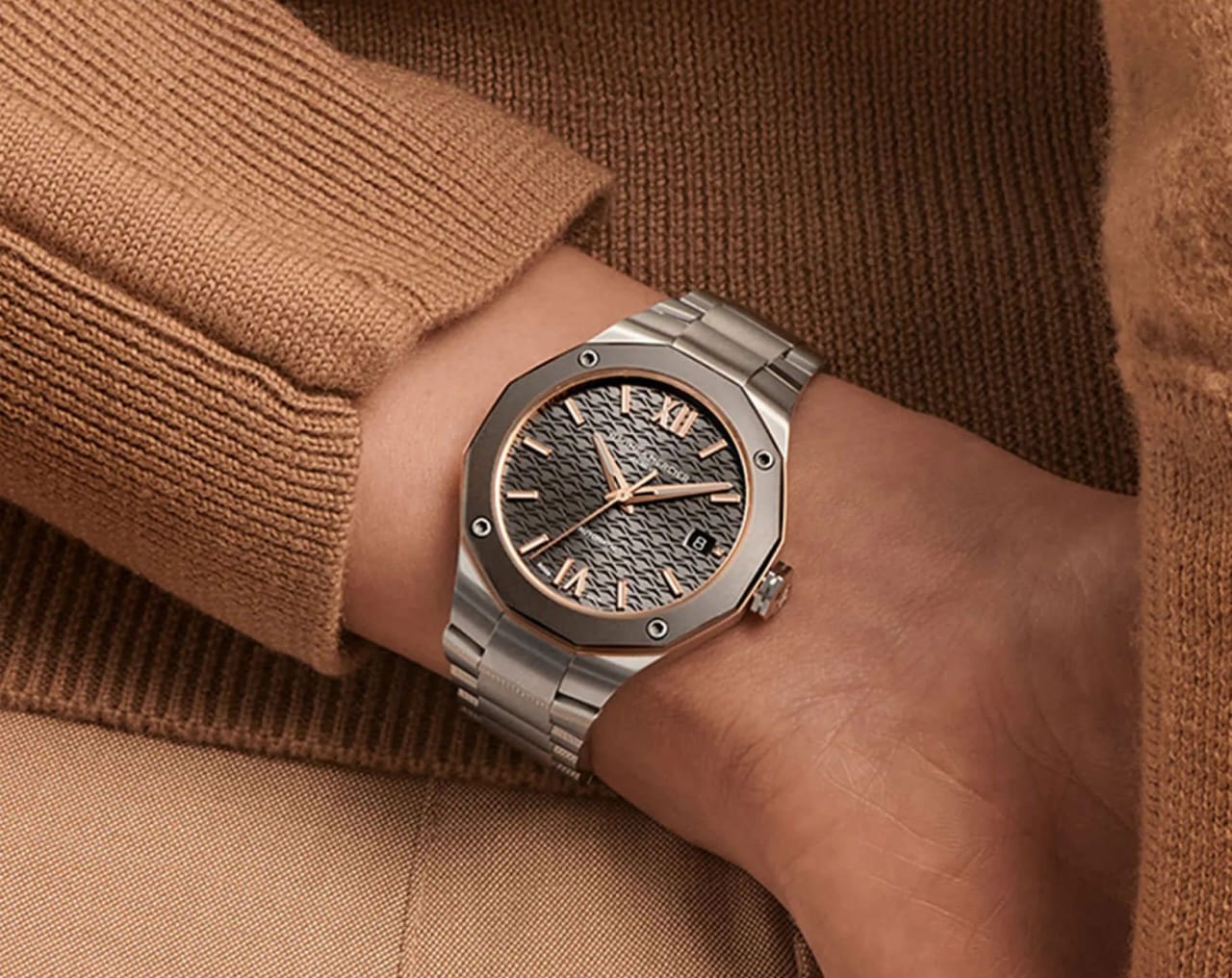 Baume & Mercier Riviera Automatic Men’s Watch – Stainless Steel & Titanium (6-Month Warranty)